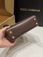 Kitlife Dolce & Gabbana Marlene Dark Brown Calfskin Bag 13.5x19x7cm - 4