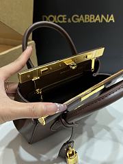 Kitlife Dolce & Gabbana Marlene Dark Brown Calfskin Bag 13.5x19x7cm - 3