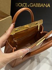 Kitlife Dolce & Gabbana Marlene Brown Calfskin Bag 13.5x19x7cm - 3