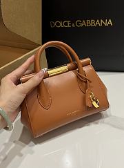 Kitlife Dolce & Gabbana Marlene Brown Calfskin Bag 13.5x19x7cm - 6