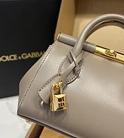 Kitlife Dolce & Gabbana Marlene Grey Calfskin Bag 13.5x19x7cm - 6