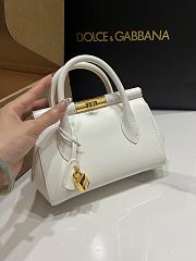 Kitlife Dolce & Gabbana Marlene White Calfskin Bag 13.5x19x7cm - 5