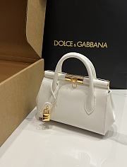 Kitlife Dolce & Gabbana Marlene White Calfskin Bag 13.5x19x7cm - 2