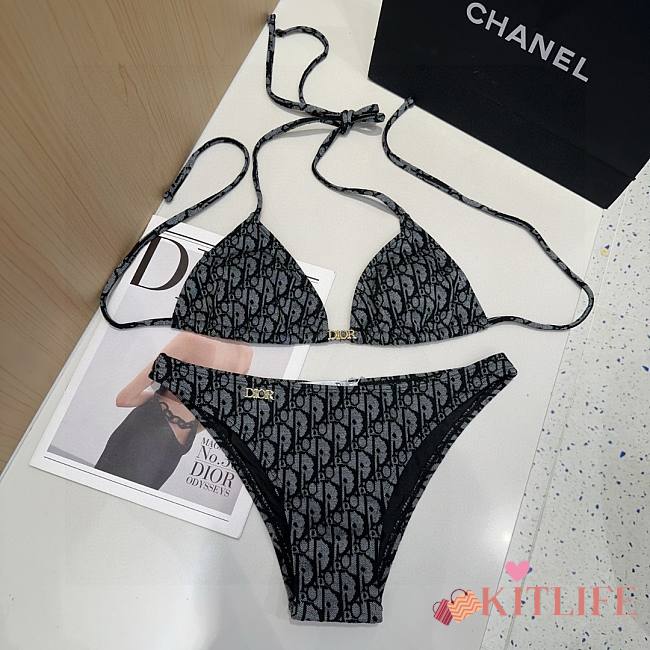 Kitlife Dior Swimsuit Black & Grey - 1
