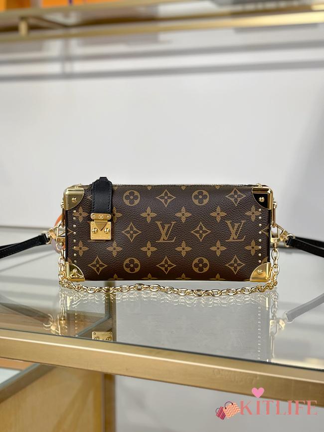 Kitlife Louis Vuitton Slim Trunk Bag Brown Monogram Canvas M13147 23x12x4cm - 1