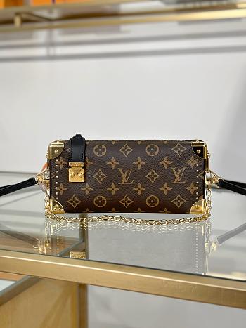 Kitlife Louis Vuitton Slim Trunk Bag Brown Monogram Canvas M13147 23x12x4cm
