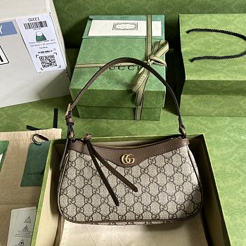 Kitlife Gucci Ophidia Small Shoulder Bag Beige & Brown 735145 25x15x6.5cm 