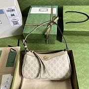 Kitlife Gucci Ophidia Small Shoulder Bag Beige & White 735145 25x15x6.5cm - 1