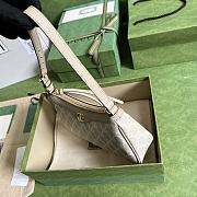 Kitlife Gucci Ophidia Small Shoulder Bag Beige & White 735145 25x15x6.5cm - 6