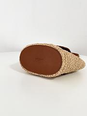 Kitlife Saint Laurent Mini Manon In Raffia And Aged Vegetable-Tanned Leather 774269 23x6x12cm - 6