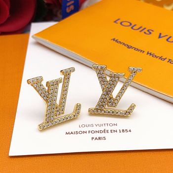 Kitlife Louis Vuitton Twig Earrings Gold 