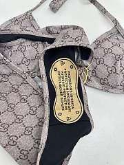 Kitlife Gucci Metal Logo-embellished Printed Bikini Beige - 5