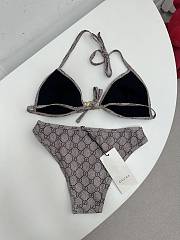 Kitlife Gucci Metal Logo-embellished Printed Bikini Beige - 3