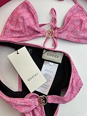 Kitlife Gucci Metal Logo-embellished Printed Bikini Pink - 5