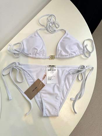 Kitlife Miu Miu Strappy Swimsuit White