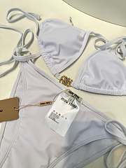 Kitlife Miu Miu Strappy Swimsuit White - 3