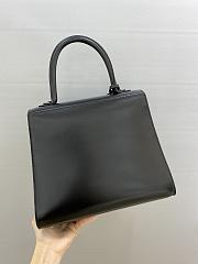 Kitlife Delvaux Humour MM Brillant Satchel in Black 28cm - 4