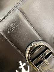 Kitlife Delvaux Humour MM Brillant Satchel in Black 28cm - 3