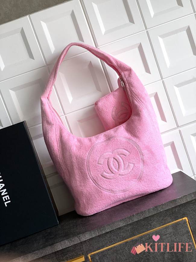 Kitlife Chanel 25 CC Coco Beach Bag Pink 38x58x20cm - 1