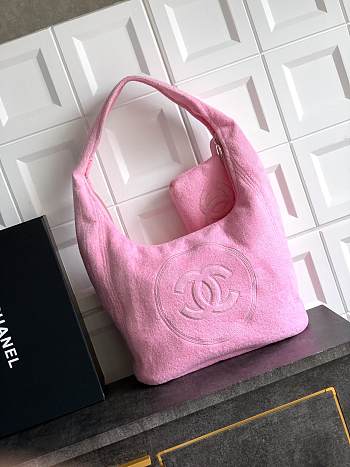 Kitlife Chanel 25 CC Coco Beach Bag Pink 38x58x20cm
