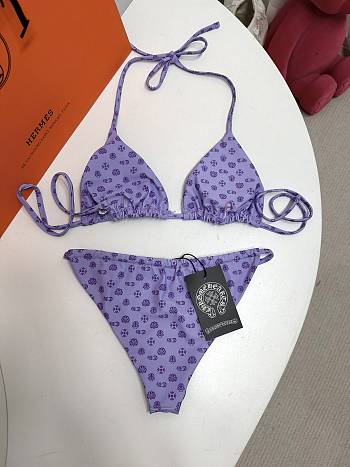 Kitlife Chrome Hearts Swimsuit Purple