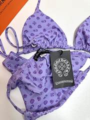 Kitlife Chrome Hearts Swimsuit Purple - 4