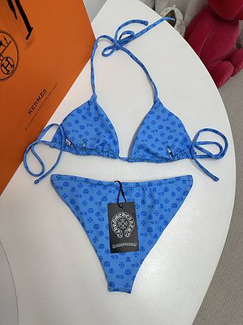 Kitlife Chrome Hearts Swimsuit Blue
