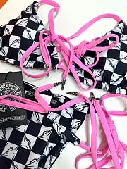 Kitlife Chrome Hearts Swimsuit Black & Pink - 5