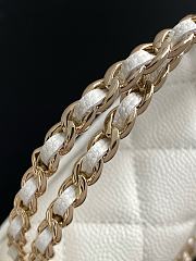 Kitlife Chanel 25S Kelly Top Handle Bag White 10x18x4.5cm - 3