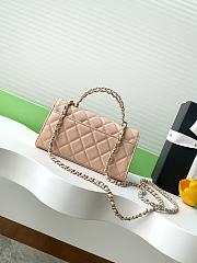 Kitlife Chanel 25S Kelly Top Handle Bag Light Pink 10x18x4.5cm - 6