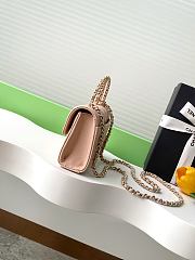 Kitlife Chanel 25S Kelly Top Handle Bag Light Pink 10x18x4.5cm - 5