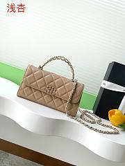 Kitlife Chanel 25S Kelly Top Handle Bag Beige 10x18x4.5cm - 1
