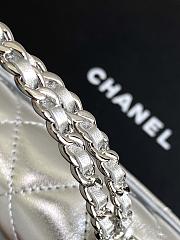 Kitlife Chanel 25S Kelly Top Handle Bag Silver 10x18x4.5cm - 3