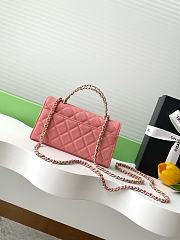 Kitlife Chanel 25S Kelly Top Handle Bag Pink 10x18x4.5cm - 6