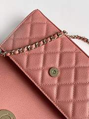 Kitlife Chanel 25S Kelly Top Handle Bag Pink 10x18x4.5cm - 5