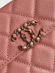 Kitlife Chanel 25S Kelly Top Handle Bag Pink 10x18x4.5cm - 3