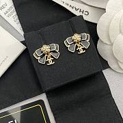 Kitlife Chanel Bow Camellia Double C Pendant Earrings  - 1