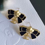Kitlife Chanel Bow Camellia Double C Pendant Earrings  - 6