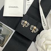 Kitlife Chanel Bow Camellia Double C Pendant Earrings  - 4