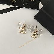 Kitlife Chanel 25P Crystal Bow Letter Earrings - 5
