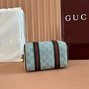Kitlife Gucci Mini GG Handbag Blue & Brown Leather Trim 859975 20x13x13cm - 6