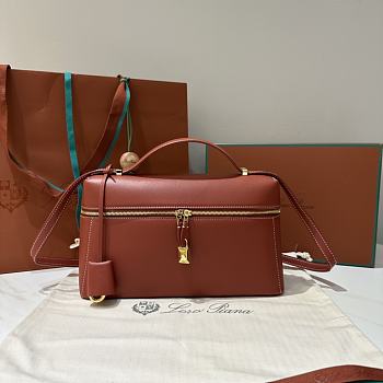 Kitlife Loro Piana Crossbody Bag Brown 27x10x16cm