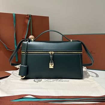 Kitlife Loro Piana Crossbody Bag Green 27x10x16cm
