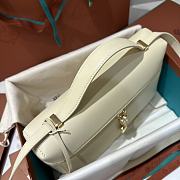 Kitlife Loro Piana Crossbody Bag White 27x10x16cm - 6