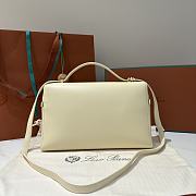 Kitlife Loro Piana Crossbody Bag White 27x10x16cm - 5