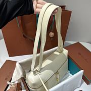 Kitlife Loro Piana Crossbody Bag White 27x10x16cm - 4