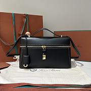 Kitlife Loro Piana Crossbody Bag Black 27x10x16cm - 1