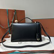 Kitlife Loro Piana Crossbody Bag Black 27x10x16cm - 3