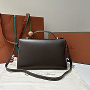 Kitlife Loro Piana Crossbody Bag Dark Brown 27x10x16cm - 4