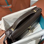 Kitlife Loro Piana Crossbody Bag Dark Brown 27x10x16cm - 3
